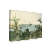 Трговска марка ликовна уметност „Саратога езерото Newујорк“ платно уметност од студиото Визија