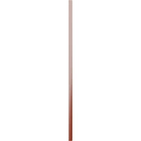 Ekena Millwork 3 4 W 32 H TRUE FIT PVC, два табла врамени од табла-n-batten ролетни, црвена пиперка