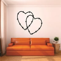 Налепница За Налепници Со Винил Ѕид: Срце Со Скара Домашен Декор Дневна Соба Спална Соба Слика Уметност