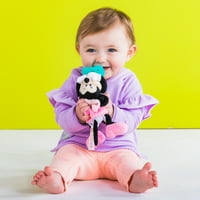 Bright Starts Disney Baby Cozy Coo смирувачки цуцла за БПА со кадифен играчка - Minnie Mouse, Ages новороденче +