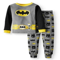 Бетмен памук тесни фит пижами, сет од 2 парчиња