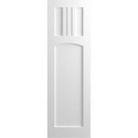 Ekena Millwork 12 W 46 H True Fit PVC San Miguel Mission Style Fixed Mount Sulters, недовршени