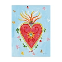 Трговска марка ликовна уметност „Срцето на Фрида I“ платно уметност од Фарида Заман
