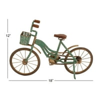 18 12 Зелена Метална Велосипедска Скулптура
