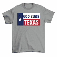 Господ Благослови Тексас Знаме Тексас Гордост Патриотски Маица Мажи Жени