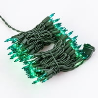 Зелени блескави мини светла за одмор, ФТ