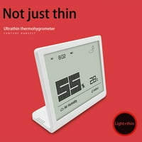 Гилисо Дигитален Дисплеј Со Голем Екран Внатрешен Термометар За Домаќинство И Хигрометар, Електронски Дигитален Термометар Со