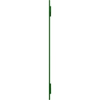 Ekena Millwork 1 8 W 30 H TRUE FIT PVC Три табли распоредени од табла-n-batten ролетни, виридијански зеленило