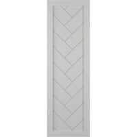 15 W 54 H TRUE FIT PVC SINGE PALLEY HERRINGBONE модерен стил фиксни ролетни за монтирање, градско сиво