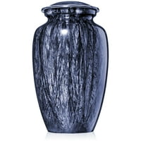 SmartChoice Deep Marbleized Blue Cremation Err за човечка пепел - Достапна погребна урна возрасна урна за рачно изработена урна