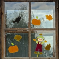 Нортлајт 19-Парче Плашило и Тикви Денот На Благодарноста Гел Прозорец Се Држи