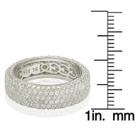 Колекција Кубна цирконија Стерлинг сребрен пејвски прстен