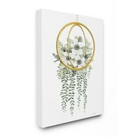 Tuphell Industries Бели цветни афиони лози во внатрешна модерна плоча за дизајн од Синди obејкобс, 16 20