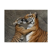 Заштитен знак Ликовна Уметност Бакнеж За Мама Платно Уметност Од Галоимажи Онлајн