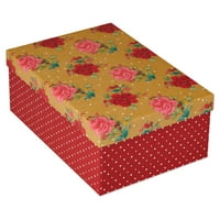 Американски честитки, божиќна кутија за подароци, цветен дизајн