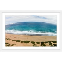 Мармонт Хил Мирна плажа од Каролис Јанулис Рамка за печатење во сликарство