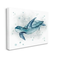 Студената индустрија Sea Life Tortoise Splash Splash Graphic Art Gallery завиткан платно печатење wallидна уметност, дизајн