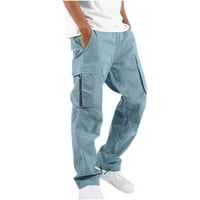 Мажи Обични Повеќе Џебови Фитнес Панталони Од Отворен Тип Карго Панталони Панталони