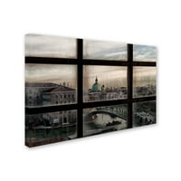Трговска марка ликовна уметност „Венеција прозорец“ платно уметност од Роберто Марини