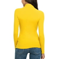 Печатени Блузи За Кошули Секојдневни Блузи Класично Вклопување Активна Облека Маица Со Шупливи Јаки Со Долги Ракави Дуксери