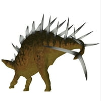 Кентросаурус бил тревојаден диносаурус кој живеел Во Доцниот Период На Јура Во Танзанија Постер Печатење
