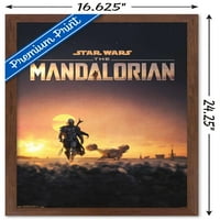 Војна На Ѕвездите: Мандалорискиот-Д Еден Лист Ѕид Постер, 14.725 22.375
