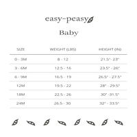 лесно-грашок Бебе Цврст француски Тери Екипаж Дуксер, Големини 0 3 Месеци