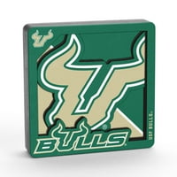 Младифан НЦАА Јужна Флорида Булс 3Д лого серија Магнет
