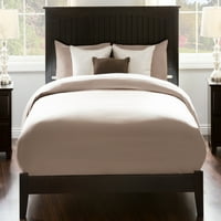 Рамка за кревет со дрвени платформа за дрвени плочи со низок профил со низок профил, со еспресо, еспресо