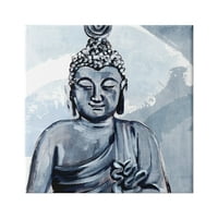 Студената индустрија Транкил насмевка Буда портрет мека сина апстрактна шема, 30, дизајн од Ени Ворен