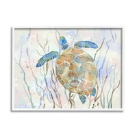 СТУПЕЛ ИНДУСТРИИ Современа океанска морска желка Апстрактна Келп Море живот, 16, дизајн од Зивеи Ли