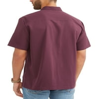 Ткаена кошула за кратки ракави за машка машка машка машка