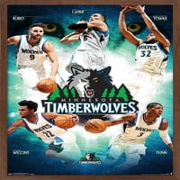 Trends International Printed Minnesota Timberwolves ги постави постерите, 14,72 22,37