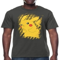 Pokemon Pikachu Brushy Graphic Mairt Main и голема машка маица