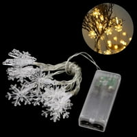 LED снегулка светла батерија Божиќна самовила светлина Божиќна венчавка