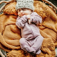 'Ovedbaby бебе уникат органски памук патент подножје, спиење n игра, големина предме- месеци