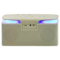Преносен Bluetooth звучник на Emerson Radio Corp. со дигитален дисплеј, сива, ER-BT200