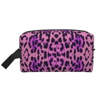 Торба За Шминка со голем Капацитет, Стилски Кеси За Складирање Со Леопард Од Животинско Потекло Патна Тоалетна Козметичка Кеса