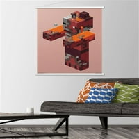Minecraft - Pigman Nether Wall Постер Со Магнетна Рамка, 22.375 34