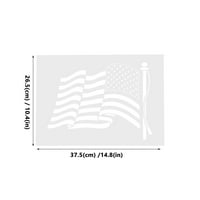 Росариви Американски Знаме Матрици Еднократно Сликарство Шаблони ЗА Самостојни Ѕидни Уметнички Декор