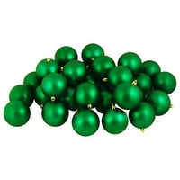 60ct мат Божиќни зелени орнаменти на божиќни топка 2.5 “