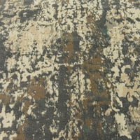 Единствени килими со апстрактни гроздобер подрачје на разбој Туарег, сива, 8 '8' 0