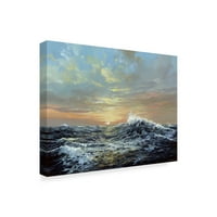 Заштитена марка ликовна уметност „Бескрајна море“ платно уметност од Jackек Вемп