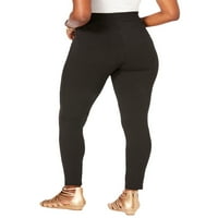 Женска Плус Големина На Роаман Високи Есенцијални Истегнувачки Нозе Во Должина На Глуждот Активна Облека Тренингот Јога Панталони