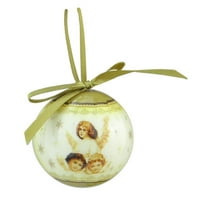 12-парчиња ангелски декопаж разрешен украсен украс за божиќни топка сет 1,75 “