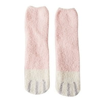 Чорапи За Девојки Парови На Секојдневен Животински Печатење Памучна Шема Дама Цевка Удобни Женски Чорапи