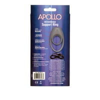 Calexotics Apolone Apollo Rechargeable 7 -Function Silicone Male Ring - Grey - Grey