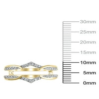 Карат Т.В. Brilliance Fine Jewelry Diamond Ring Ring во 10kt жолто злато, големина 5