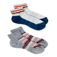 Чорапи за глуждови во волна од швајцарска технологија, 2pk