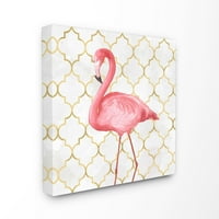 Stuple Industries flamingo животинско розово злато дизајн дизајн платно wallидна уметност од ziwei li